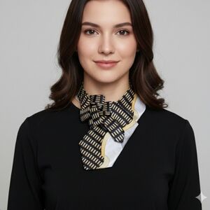 NWT Ogsplosh Women's Ascot Scarf Abstract Print Size Short